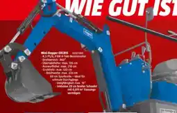Bauhaus Scheppach Minibagger EXC815 Angebot