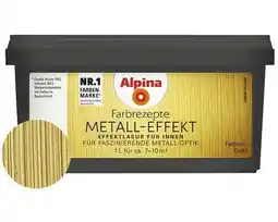 Hornbach Alpina Farbrezepte Effektlasur Metall-Effekt gold 1 l Angebot