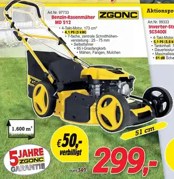 Zgonc Benzin-Rasenmäher Angebot