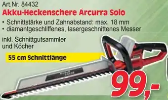 Zgonc Akku-Heckenschere Arcurra Solo Angebot