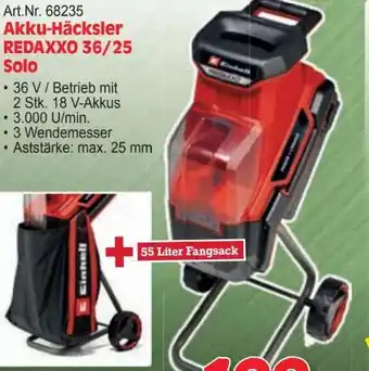 Zgonc Einhell Akku-Häcksler REDAXXO 36/25 Solo Angebot