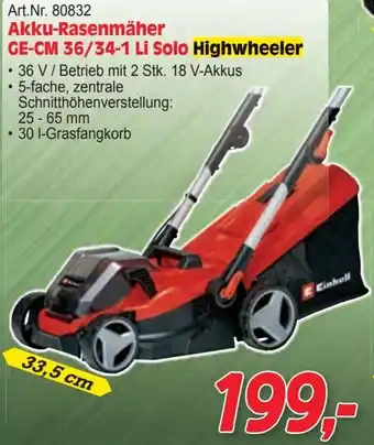 Zgonc Akku-Rasenmäher Angebot