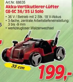 Zgonc Akku-Vertikutierer-Lüfter Angebot