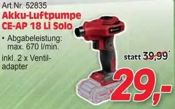Zgonc Akku-Luftpumpe Angebot