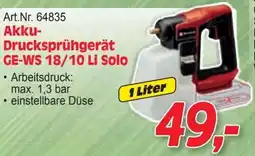 Zgonc Akku- Drucksprühgerät Angebot
