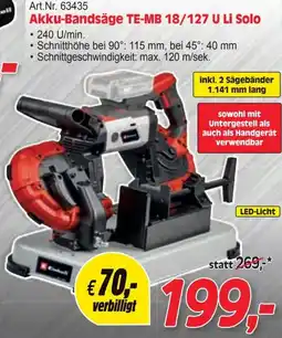 Zgonc Akku-Bandsäge Angebot