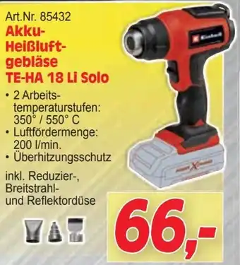 Zgonc Akku- Heißluft- gebläse Angebot