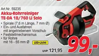 Zgonc Akku-Rohrreiniger Angebot