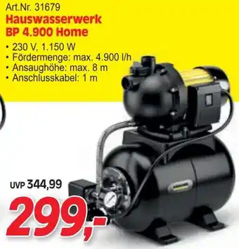 Zgonc Hauswasserwerk Angebot