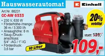 Zgonc Hauswasserautomat Angebot