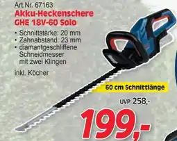 Zgonc Bosch Akku-Heckenschere GHE 18V-60 Solo Angebot