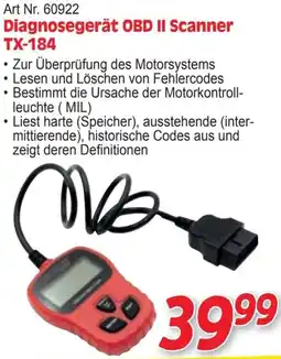 Zgonc Diagnosegerät OBD II Scanner Angebot
