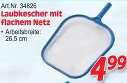 Zgonc Laubkescher mit flachem Netz Angebot
