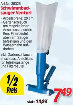 Zgonc Schwimmbad- sauger Venturi Angebot