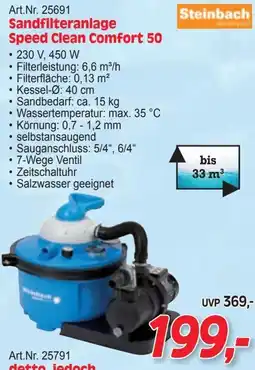 Zgonc Sandfilteranlage Speed Clean Angebot