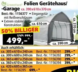 Norma Folien Gerätehaus/ -Garage Angebot
