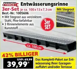 Norma Entwässerungsrinne Set Angebot