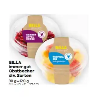 Billa Obstbecher div. Sorten BILLA Angebot