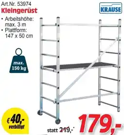 Zgonc Kleingerüst Angebot