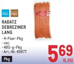 Metro Debreziner lang Angebot
