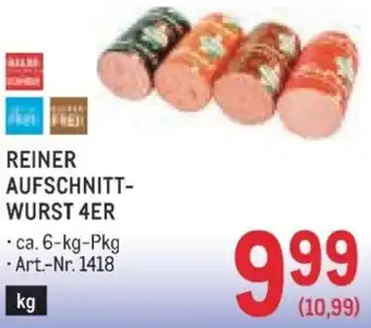 Metro Aufschnitt- wurst Angebot
