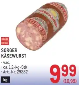 Metro Käsewurst Angebot