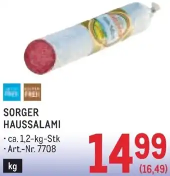 Metro Haussalami Angebot