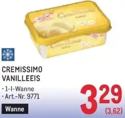 Metro Vanilleeis Angebot