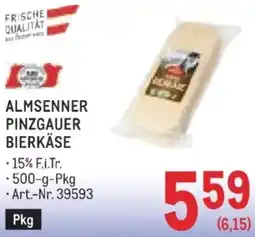 Metro Pinzgauer bierkäse Angebot