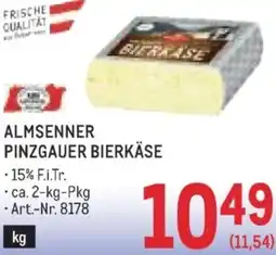 Metro Pinzgauer bierkäse Angebot