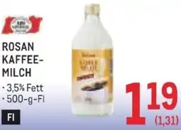 Metro Kaffee- milch Angebot