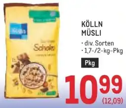 Metro Müsli Angebot