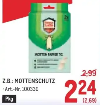Metro Mottenschutz Angebot