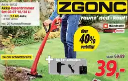 Zgonc Akku-Rasentrimmer Set Angebot