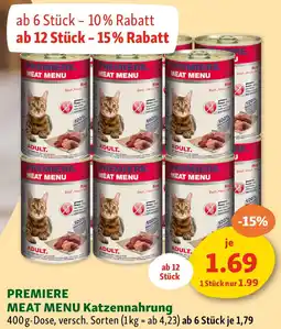 Fressnapf Premiere meat menu Angebot