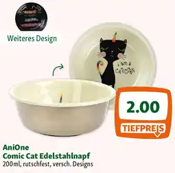 Fressnapf Anione comic cat edelstahlnapf Angebot