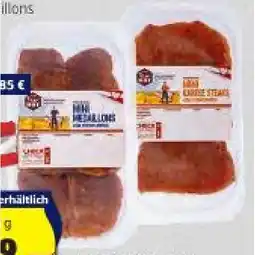 Hofer Mini-Steaks mariniert Mini-Karree Steaks oder Mini-Medaillons HOFER Angebot