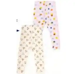 Hofer Kleinkinder-Leggings, Doppelpkg. 2 Paar versch. Farben und Muster HOFER Angebot