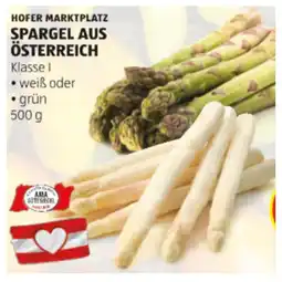 Hofer Spargel aus Österreich weiß oder grün HOFER Angebot