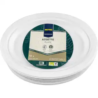 Metro Zuckerrohr Teller oval 26x19,5 cm, Preisangabe ohne MwSt. (Preis inkl. MwSt. 16,79 €), METRO Angebot