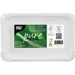 Metro Pappteller Pure 13x20 cm, Preisangabe ohne MwSt. (Preis inkl. MwSt. 14,39 €), METRO Angebot