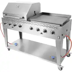Metro Gasgriller Plancha, 8-Brenner, Preisangabe ohne MwSt. (Preis inkl. MwSt. 1198,80 €), METRO Angebot