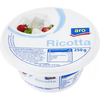 Metro Ricotta, Preisangabe ohne MwSt. (Preis inkl. MwSt. 1,75 €), METRO Angebot