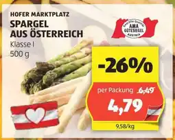 Hofer SPARGEL AUS ÖSTERREICH Angebot