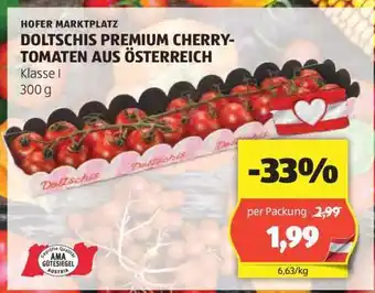 Hofer DOLTSCHIS PREMIUM CHERRY-TOMATEN AUS ÖSTERREICH Angebot