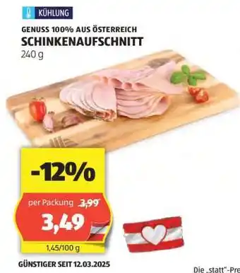 Hofer SCHINKENAUFSCHNITT Angebot