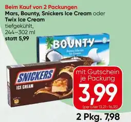 Spar Mars, Bounty, Snickers Ice Cream oder Twix Ice Cream Angebot