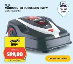 Hofer AL-KO MÄHROBOTER ROBOLINHO 350 W Angebot