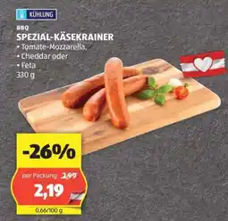 Hofer SPEZIAL KÄSEKRAINER Angebot