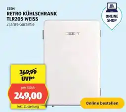 Hofer RETRO KÜHLSCHRANK TLR205 WEISS Angebot